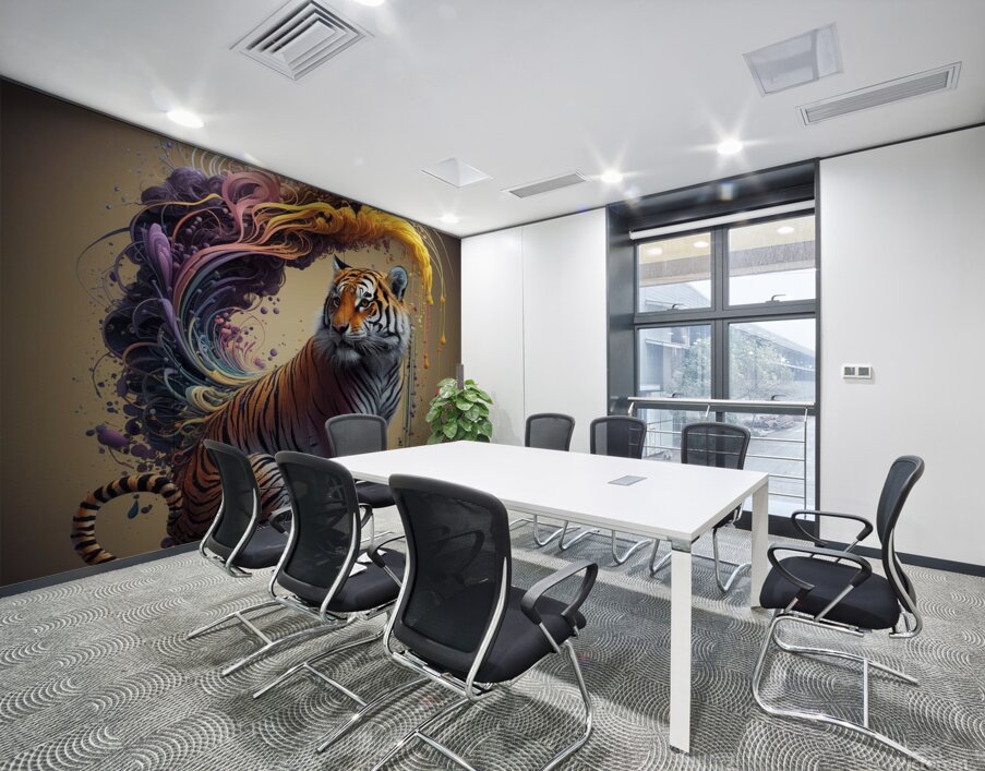 Captivating tiger Wall Printing