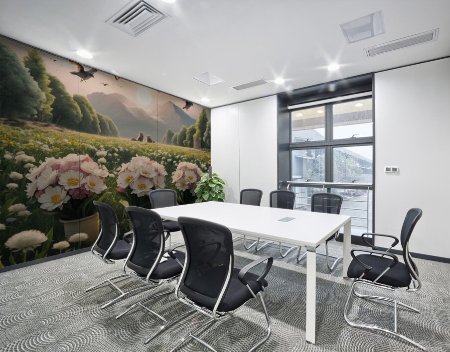 Des oiseaux volent  Wall Printing