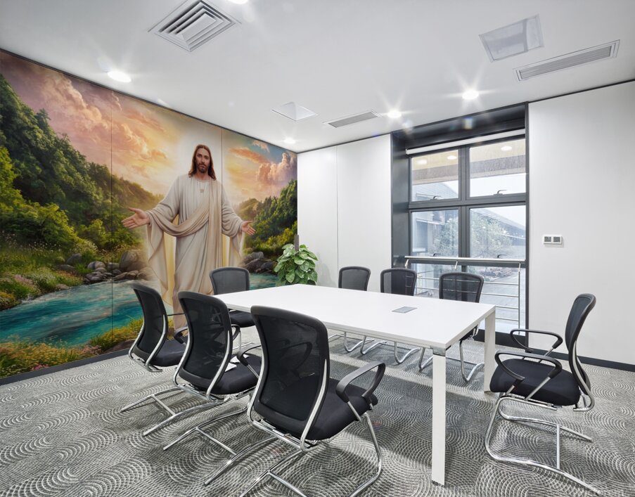 a stunning 8k digital artwork of jesus christ sta Wall Printing