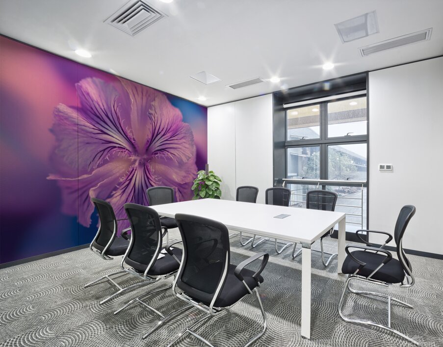 a stunning close up photograph of a delicate vibr Wall Printing