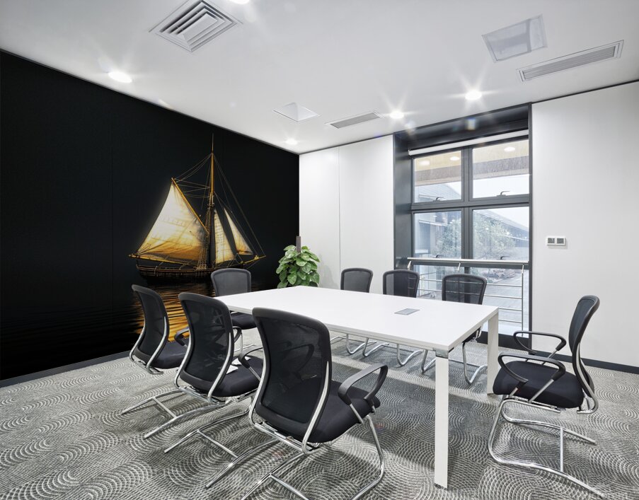 Golden Sails Wall Printing