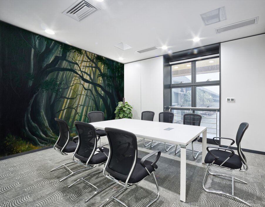 A mysterious and beautiful natural forest Wall Printing