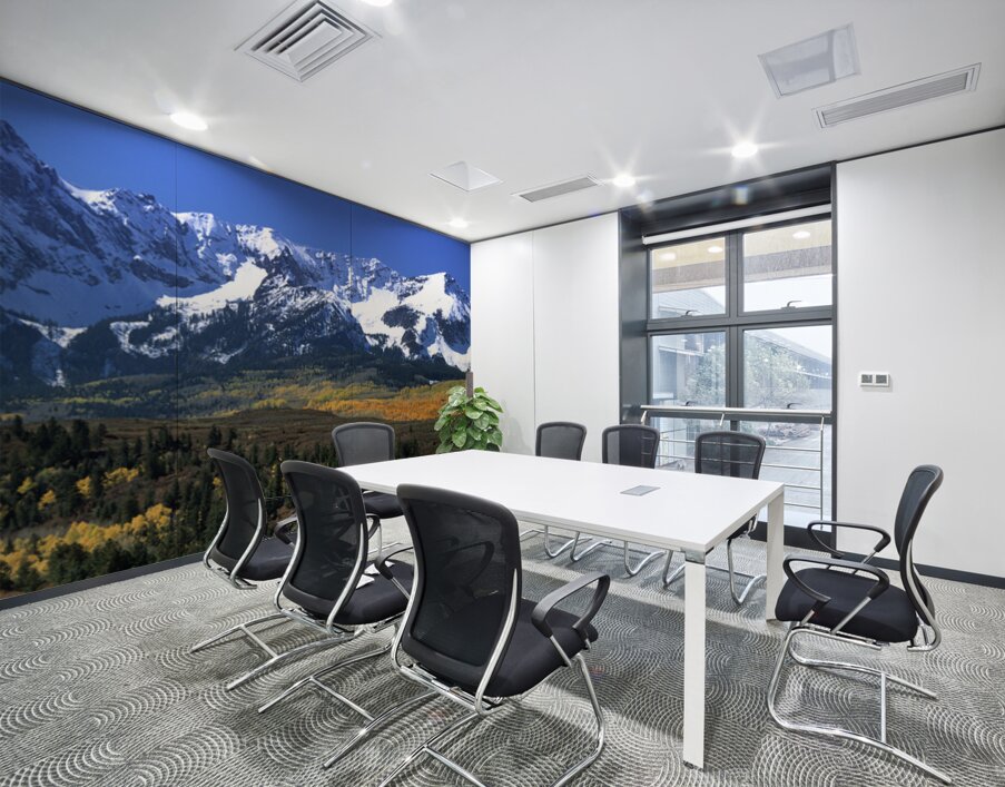 Mountains covered in snow Sneffels Range CO USA 33689 Wall Printing