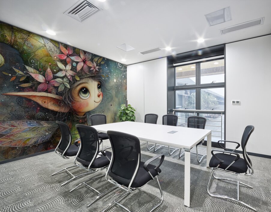 65 Mixed media painting of a caprices nomeelf Wall Printing