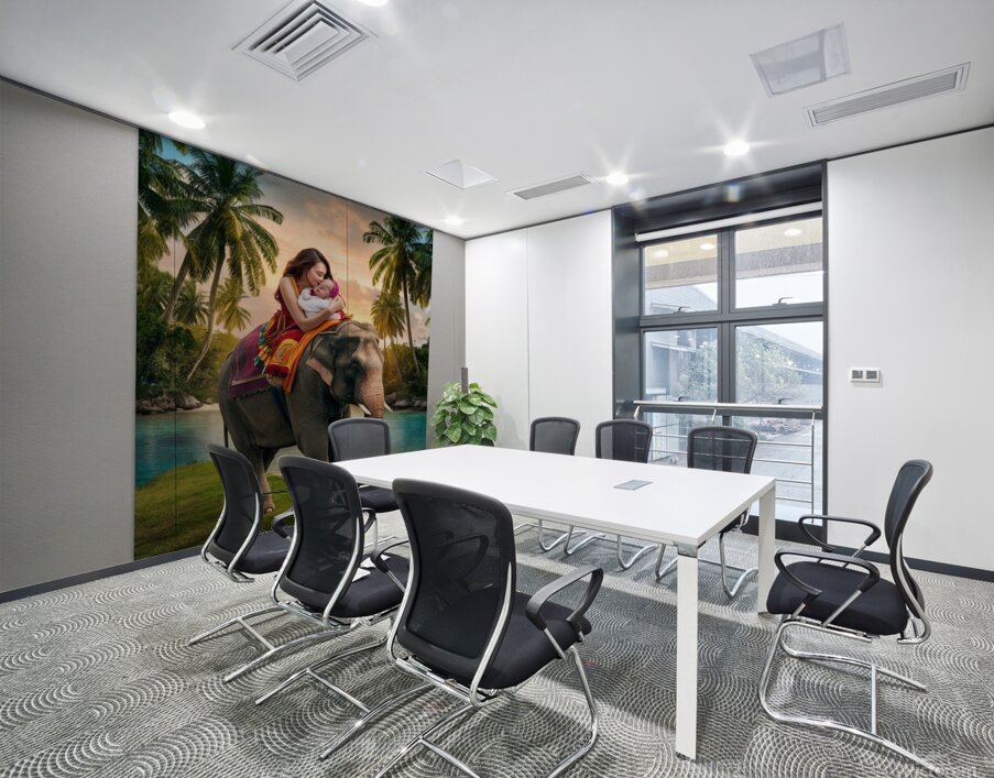 a captivating image of a woman lovingly cradling Wall Printing