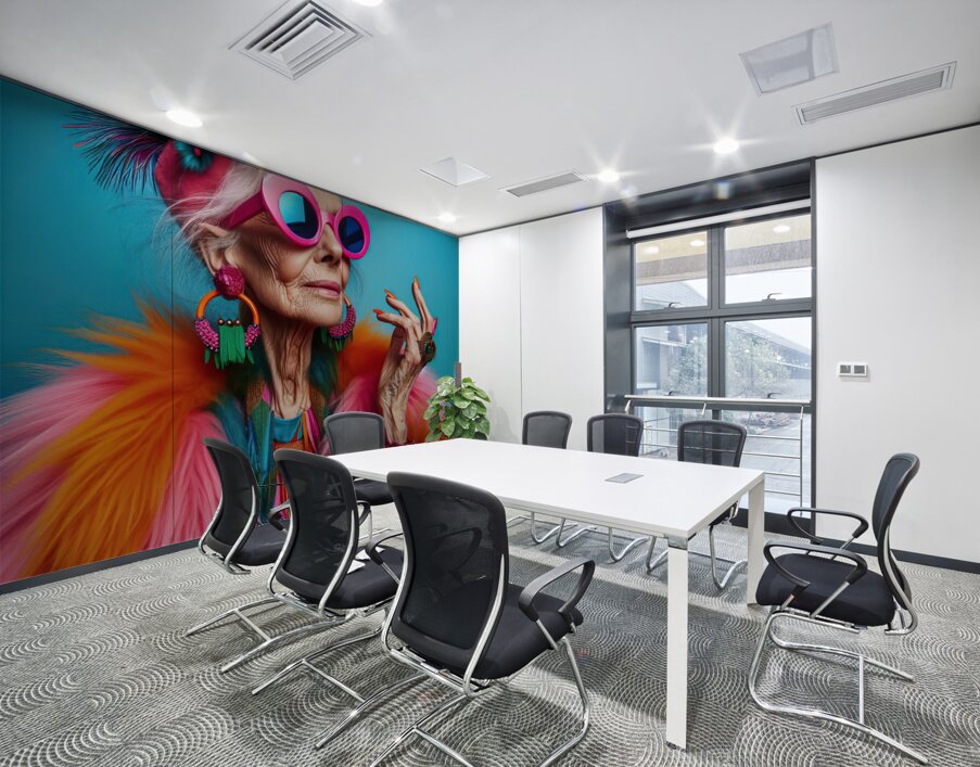 228 Fashion editorial concept. Full length portra Wall Printing