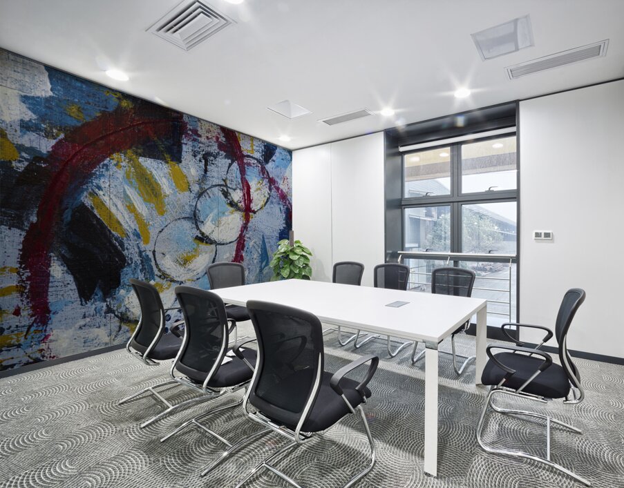 Abstract Number 0530 Circles  Wall Printing