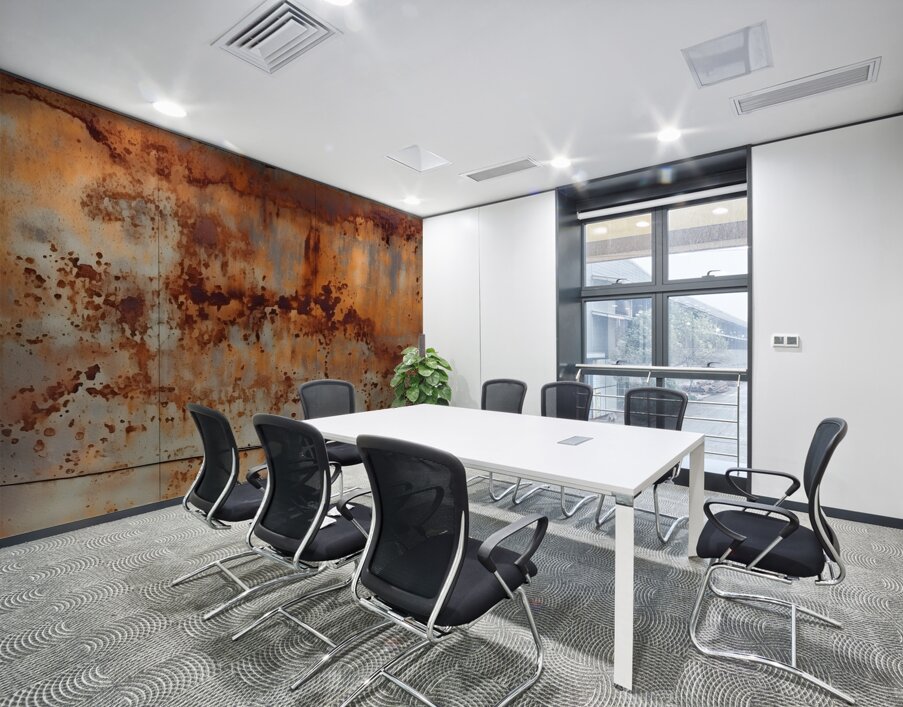 Veins of Rust Heart of Reflection Wall Printing