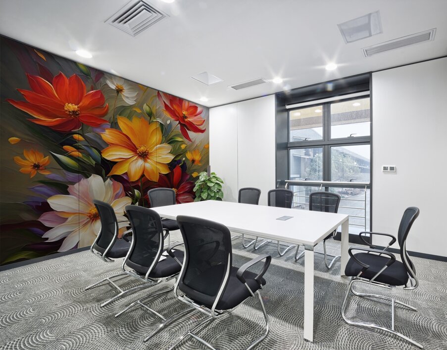 Colorful Floral Art 25 Wall Printing