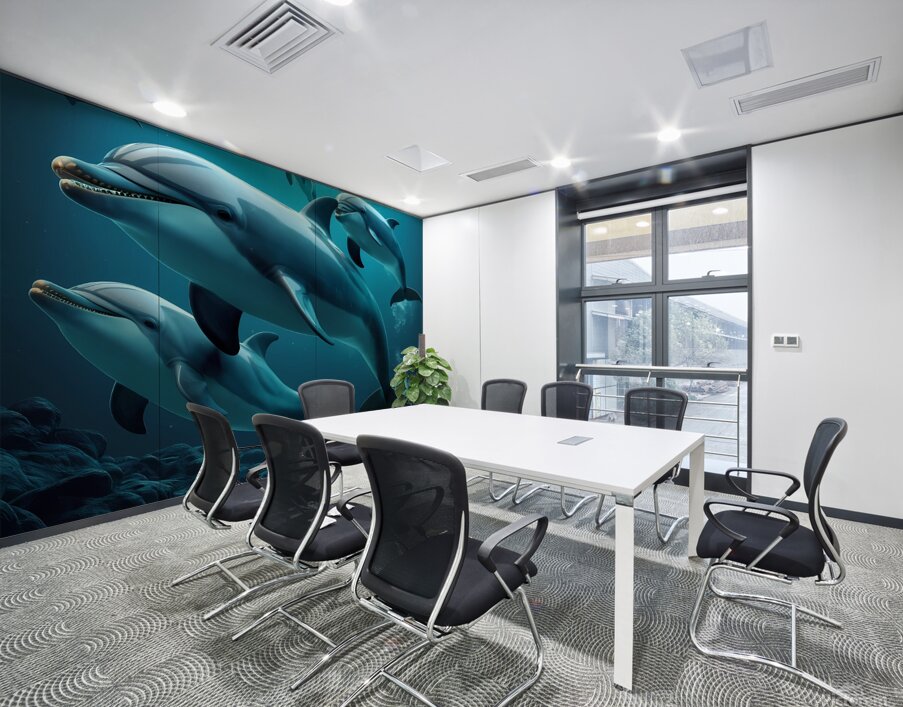 dolphins Wall Printing