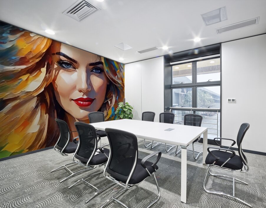 Colorful Abstract Portrait 85 Wall Printing