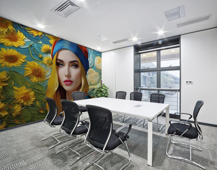 Colorful Abstract Portrait 75 Wall Printing