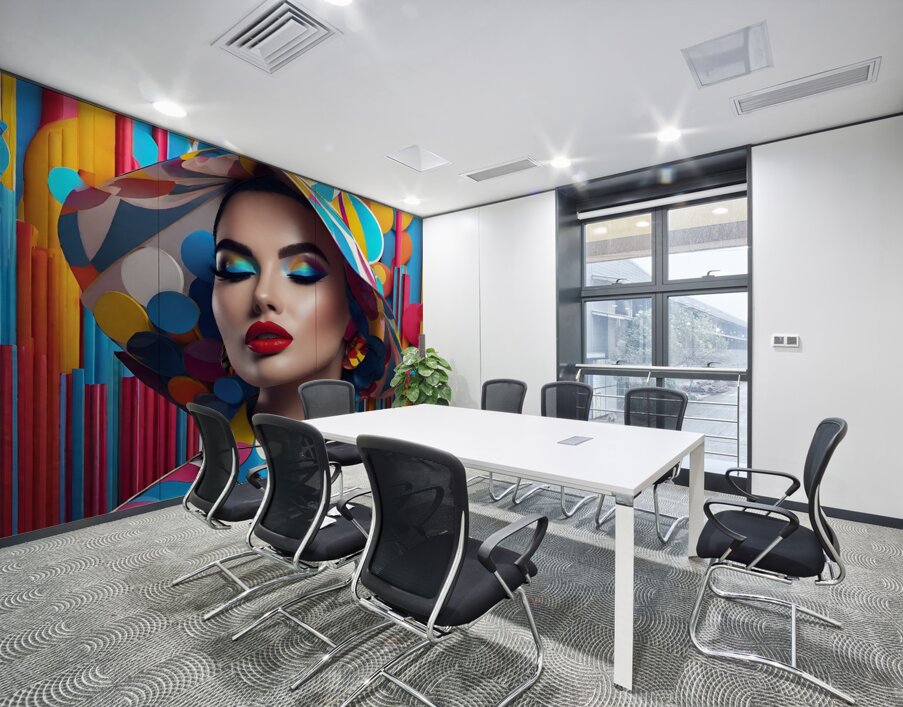 Colorful Abstract Portrait 80 Wall Printing