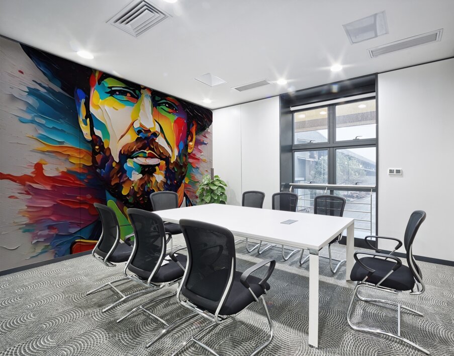 Colorful Abstract Portrait 68 Wall Printing