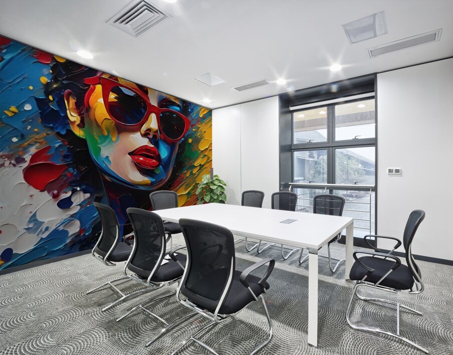 Colorful Abstract Portrait 67 Wall Printing