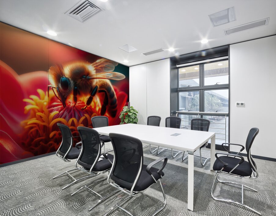 Pollinating bees bee pollinating 9 Wall Printing