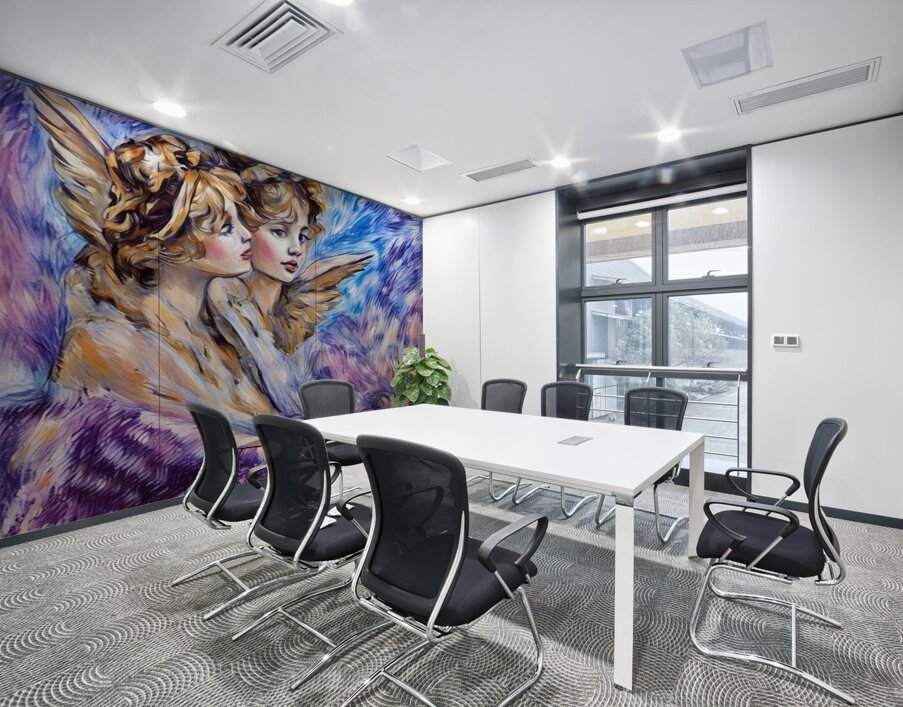 ArtXcl 178 two girls Vintage painting Wall Printing