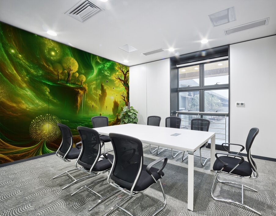 Emerald Falls  Wall Printing