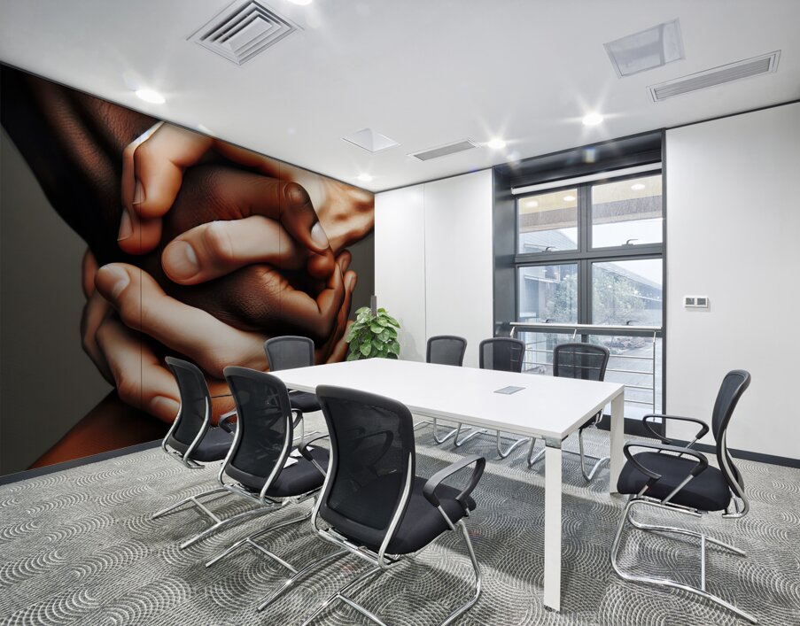 10 Closeup of a business handshake Wall Printing