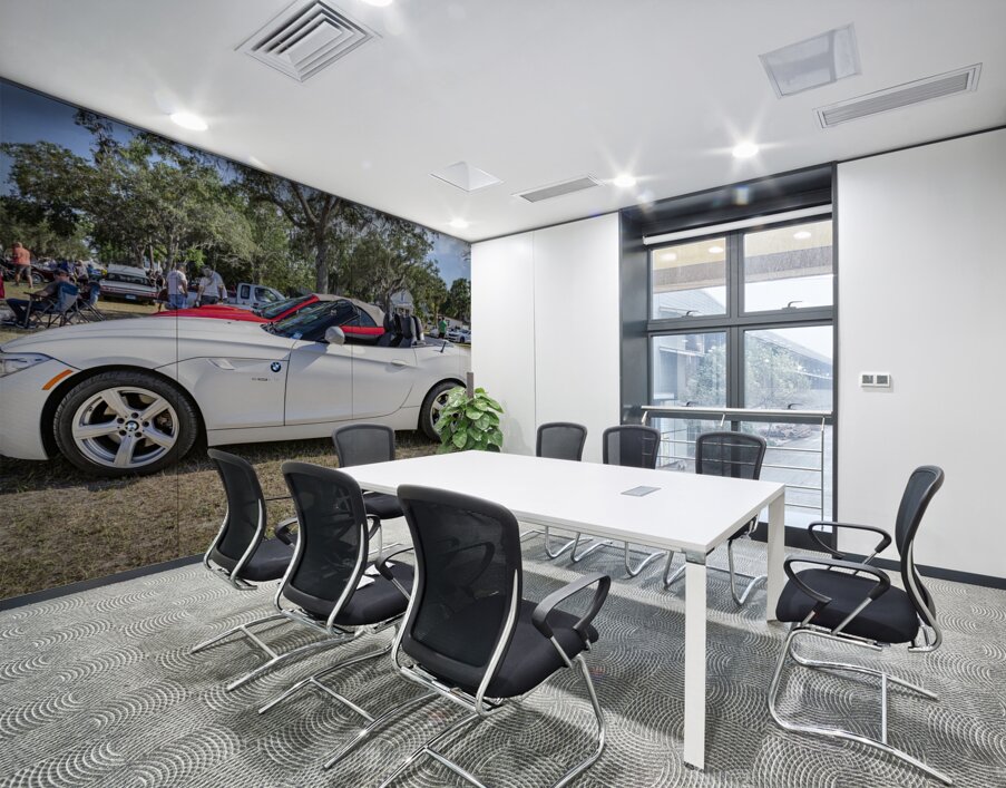 2011 White BMW Z4 sDrive 35 is Convertible X 7 Wall Printing