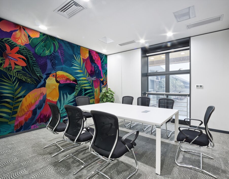 A painting in the style of imitation batik psyc d 1717467630.8498 Wall Printing