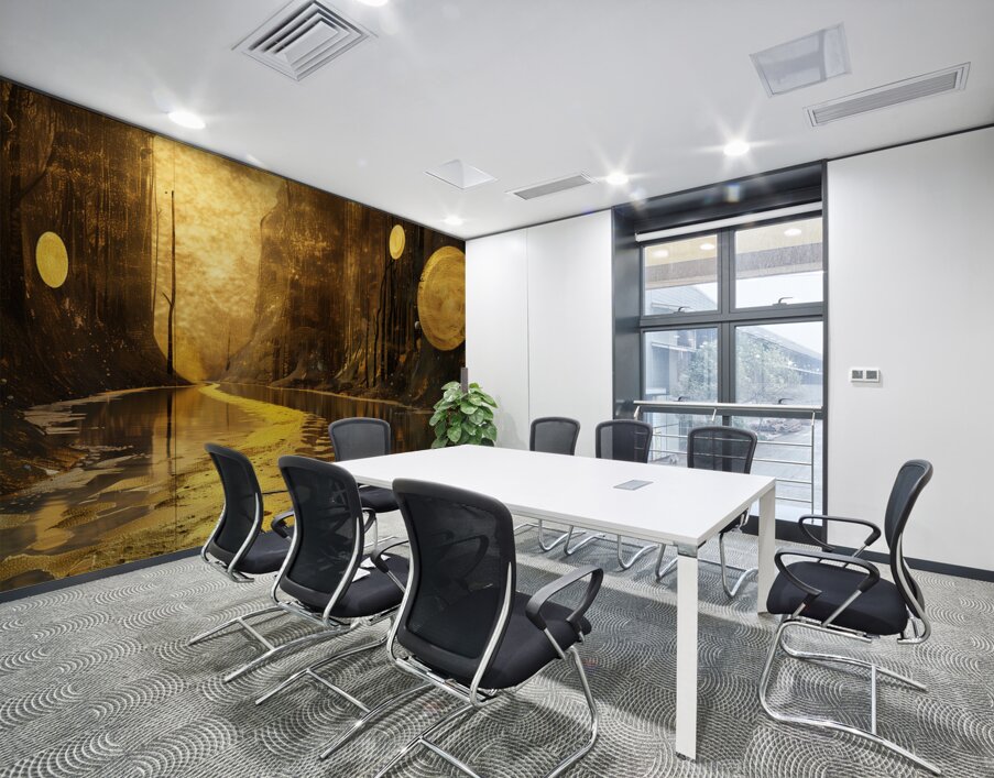 a stunning textured three dimensionally extrava e Wall Printing