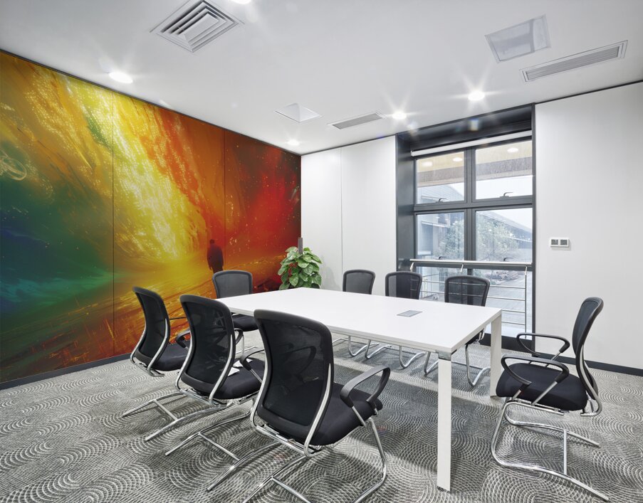 A surreal and quirky art piece with a color pal 3 Wall Printing