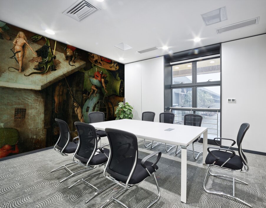 Hieronymus Bosch 1450 1516 The last judgment detail central panel 2 Wall Printing