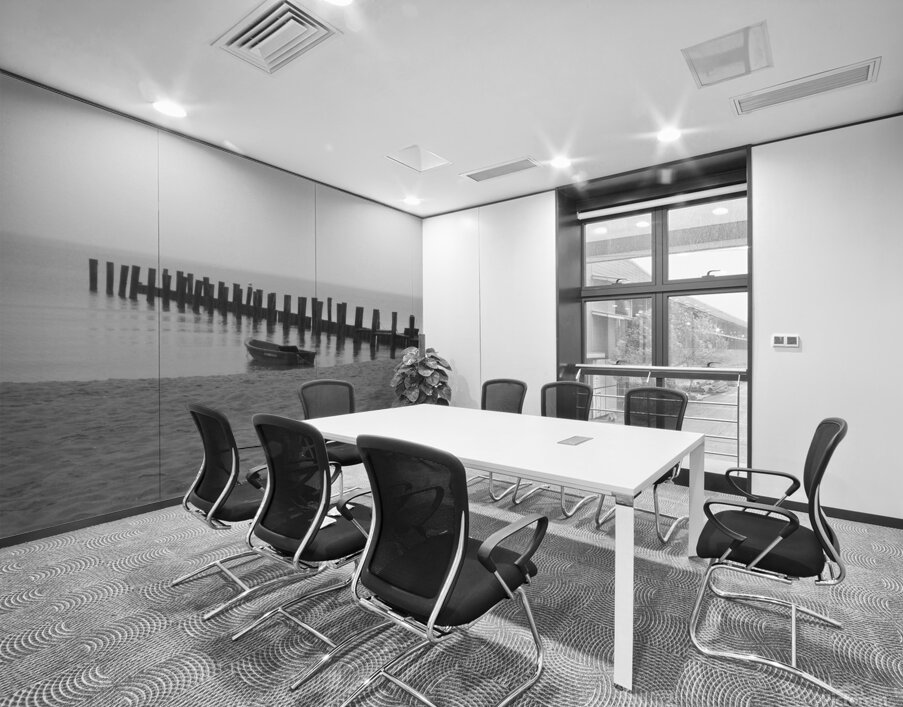 Monochromatic Seashore  Wall Printing