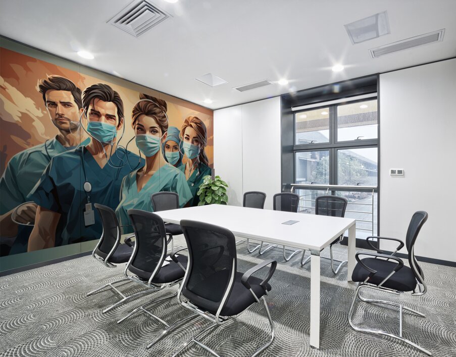 Team Sampsons Nurses Wall Printing