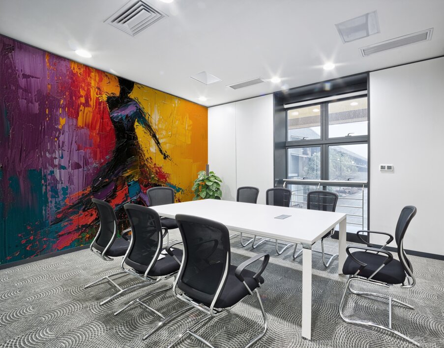 Dancing Colors Wall Printing