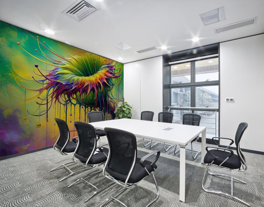 ai artist debra amerson plant artistry abstract c Wall Printing