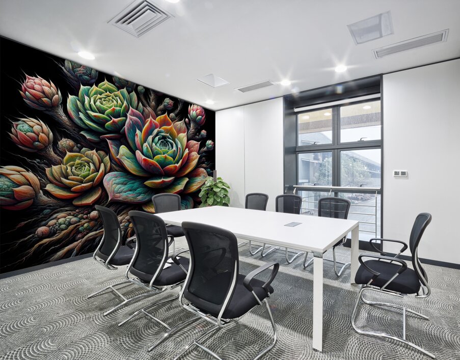 ai artist debra amerson plant artistry abstract h Wall Printing