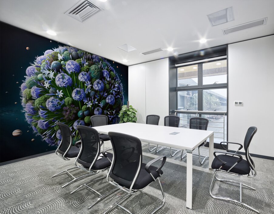 ai artist debra amerson plant artistry blue agapa Wall Printing