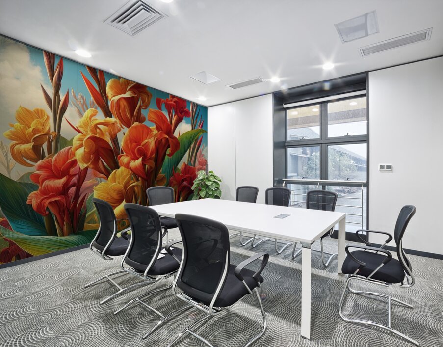 ai artist debra amerson plant artistry colorful c Wall Printing