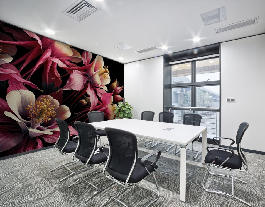 ai artist debra amerson plant artistry crimson cu Wall Printing