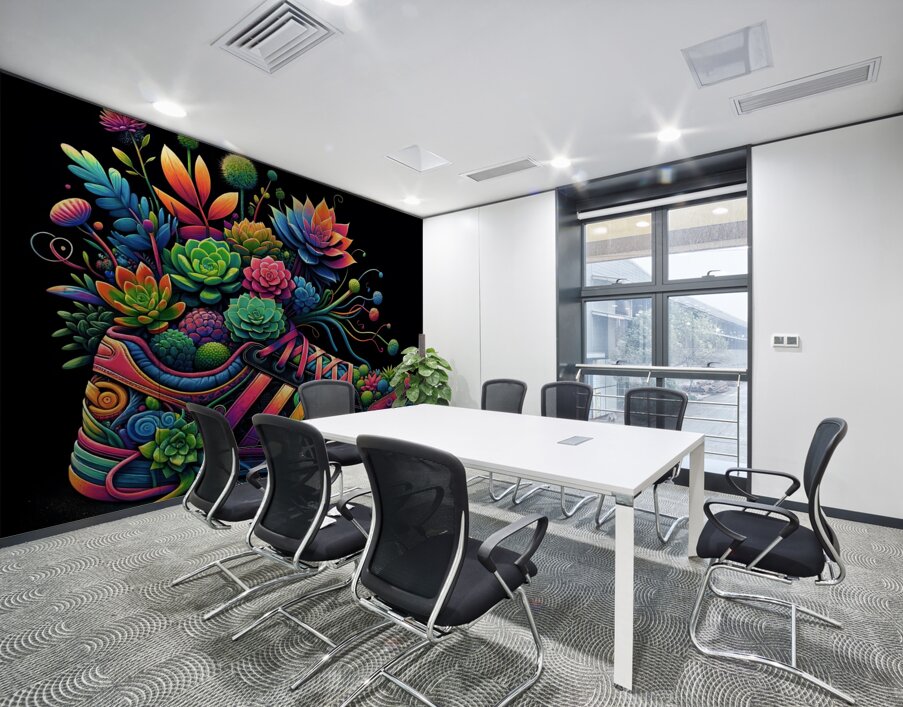 ai artist debra amerson plant artistry high top t Wall Printing