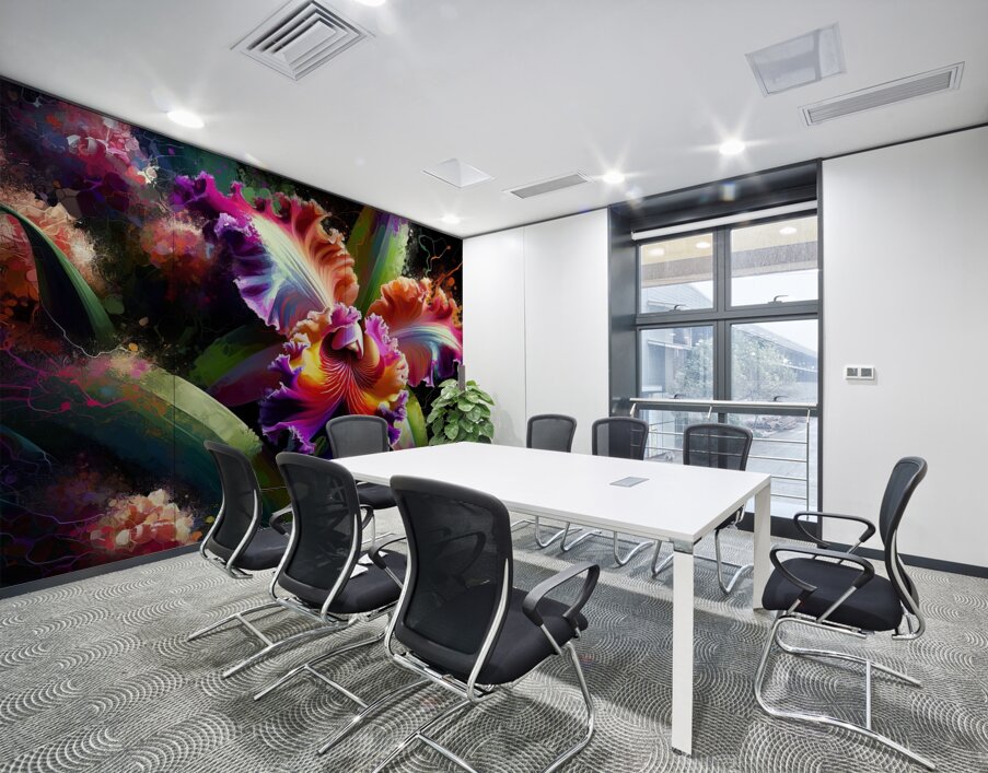 ai artist debra amerson plant artistry crazy catt Wall Printing