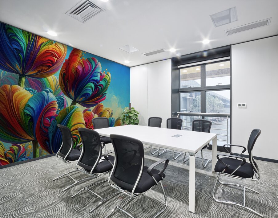 ai artist debra amerson plant artistry multi colo Wall Printing