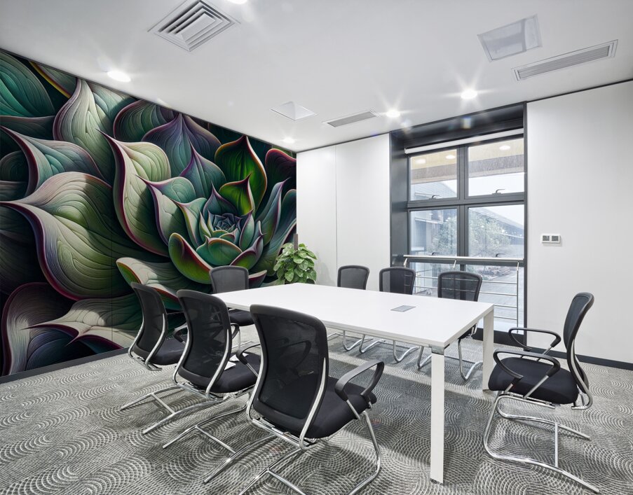 ai artist debra amerson plant artistry purple tip Wall Printing