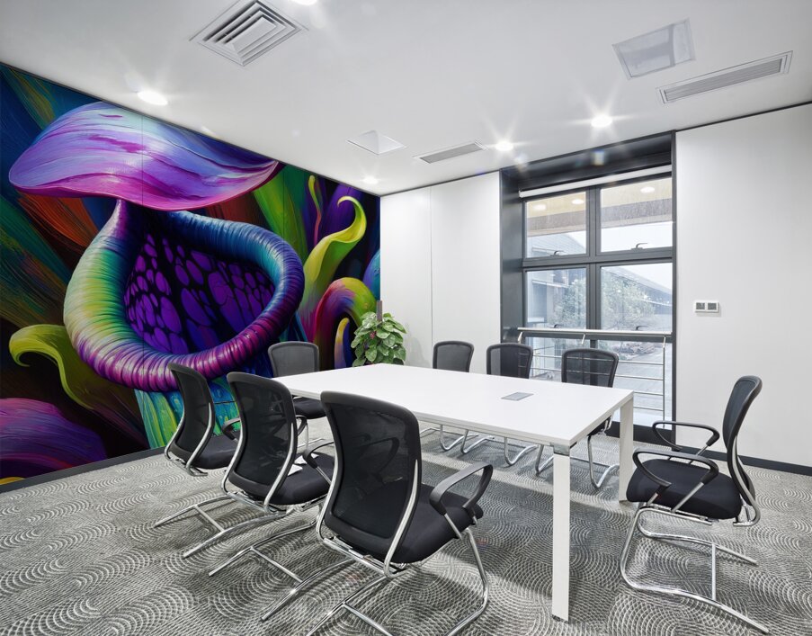 ai artist debra amerson plant artistry mouthy pit Wall Printing