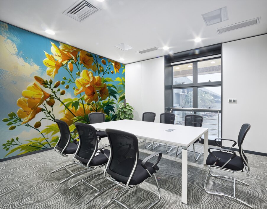 ai artist debra amerson plant artistry mustard we Wall Printing