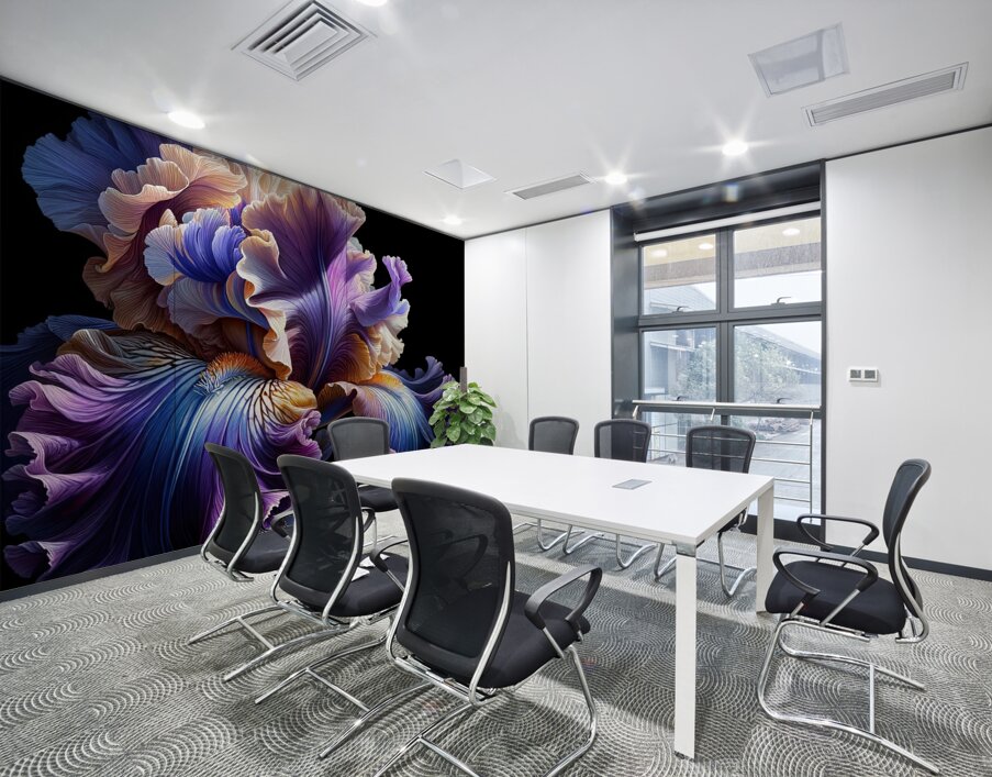 ai artist debra amerson plant artistry purple bea Wall Printing