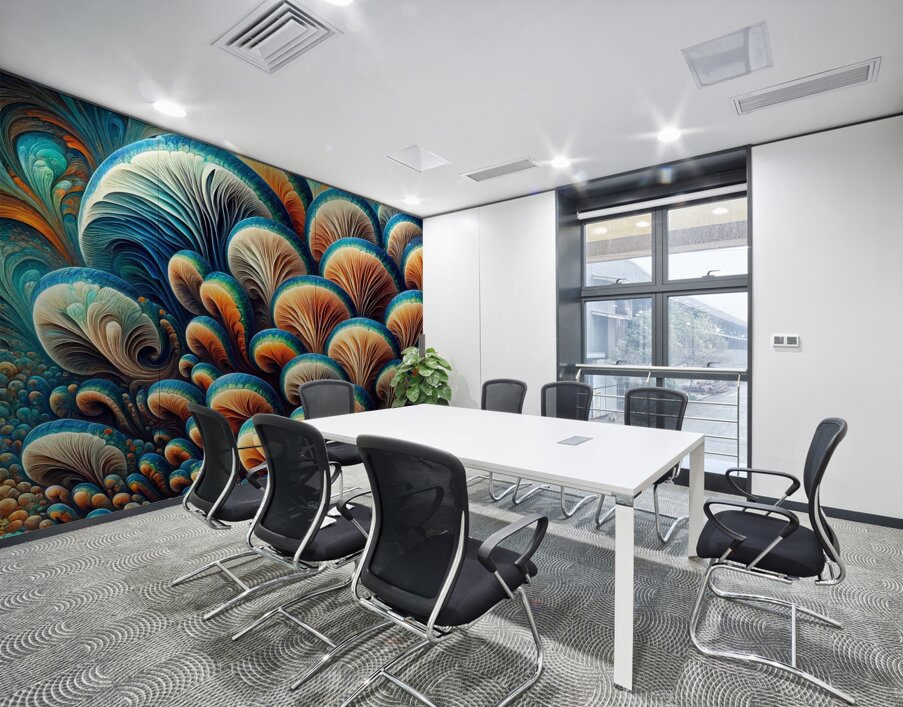 ai artist debra amerson plant artistry abstract b Wall Printing