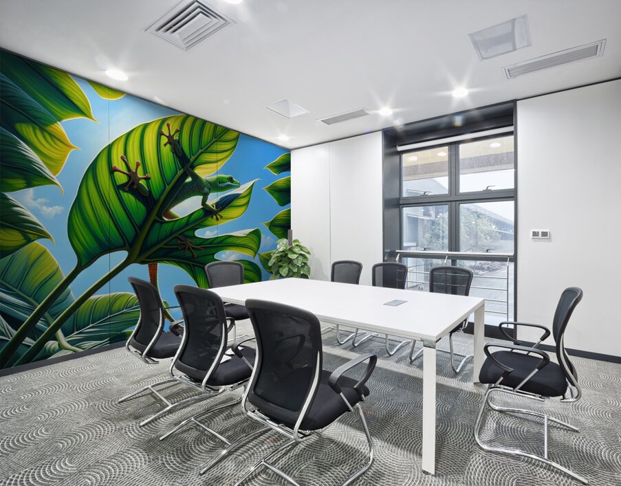 ai artist debra amerson philodendron gecko copyri Wall Printing