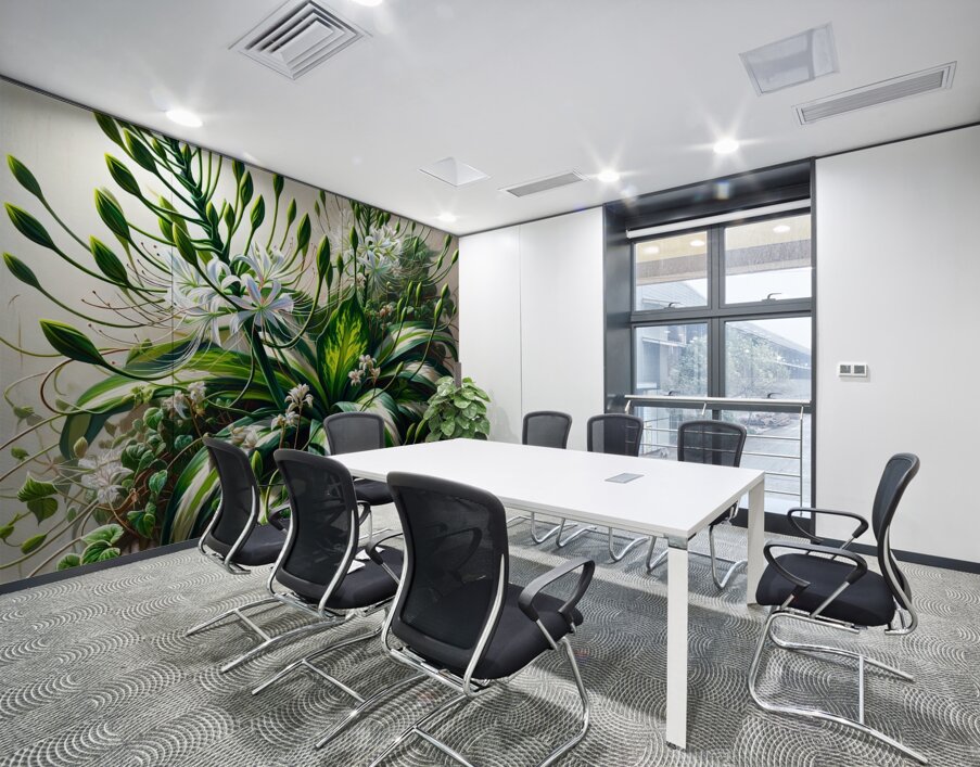 ai artist debra amerson tangle of house plants co Wall Printing