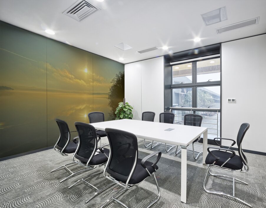 Misty Morning Reflection Wall Printing