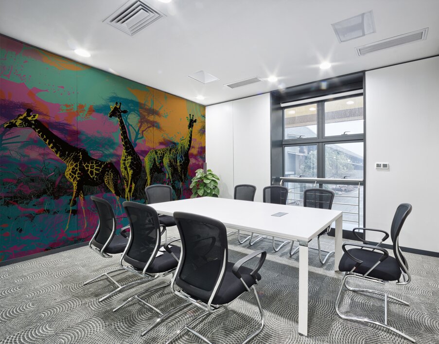 African Animals Concert Color Field Art   ar 32 b 1717851937.2556 Wall Printing