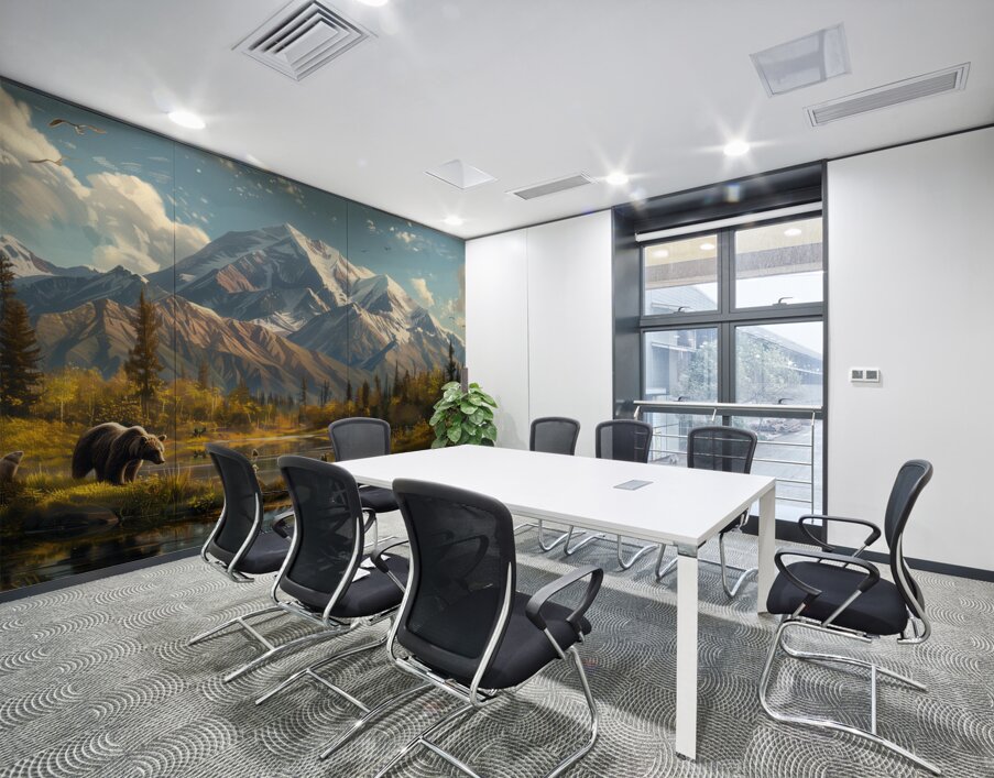 An Alaskas dreamlike Denali mountain scene with b Wall Printing