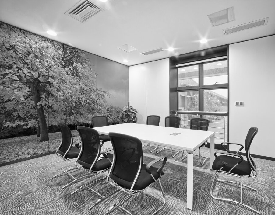 Autumn Days in Mono Wall Printing